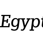 EgyptianSlateW04-Italic