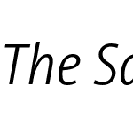The Sans SCd