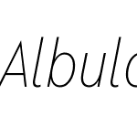 Albula Condensed Pro