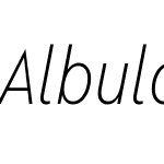 Albula Condensed Pro