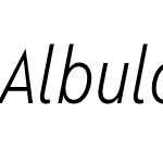 Albula Condensed Pro