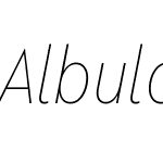 Albula Condensed Pro