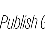 Publish Gothic Condensed