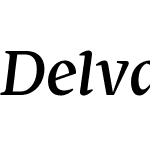 Delvard Serif Subhead