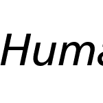 Humanist 777 BT