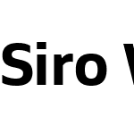 SiroW04-Bold