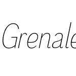 GrenaleW01-CondThinItalic