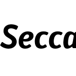 SeccaSoftW03-BoldItalic