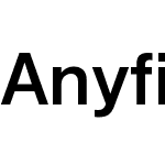 Anyfin Sans