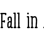 Fall in Autumn Serif