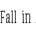 Fall in Autumn Serif