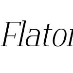 Flatory Serif