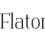 Flatory Serif