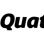 QuatroW00-BlackItalic