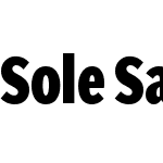 Sole Sans ExtraCondensed