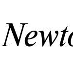 NewtonW07-Italic