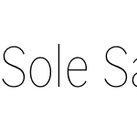 Sole Sans Condensed