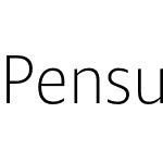 Pensum Sans