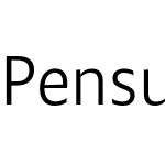 Pensum Sans