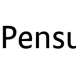 Pensum Sans