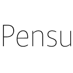 Pensum Sans