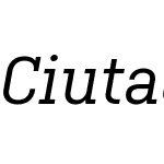 CiutadellaSlabW04-RegularIt