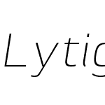 LytigaW03-ExtraLightItalic