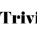 Trivia Serif Black