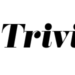 Trivia Serif Black