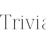 Trivia Serif Hairline