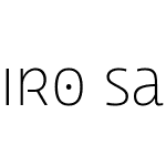 Iro Sans Unicase