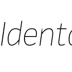 Identa Variable Italic