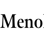 Meno Display Condensed