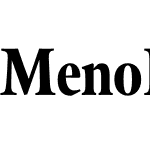 Meno Display Extra Condensed