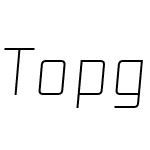 Topgolf Condensed Italic