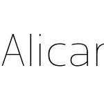 Alicante Sans Thin