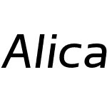 Alicante Sans Regular Italic