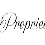 Proprietor Script