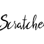 Scratched Brush Script