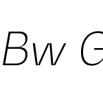 Bw Gradual