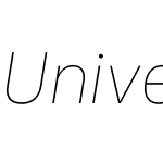 Universal Sans Italic