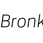 Bronkoh-ExtraLightItalic