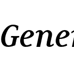 Generis Serif Std