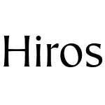 Hiroshige Sans