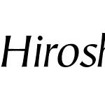 Hiroshige Sans