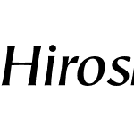 Hiroshige Sans