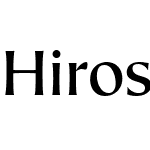 Hiroshige Sans