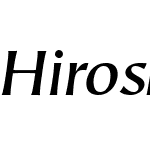 Hiroshige Sans