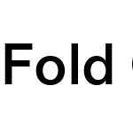 Fold Grotesque