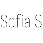 Sofia Sans Condensed